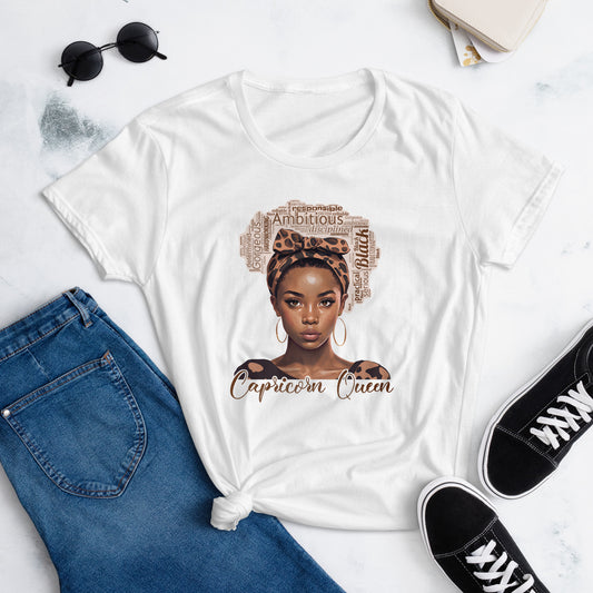 Women's short sleeve "Capricorn Queen" t-shirt