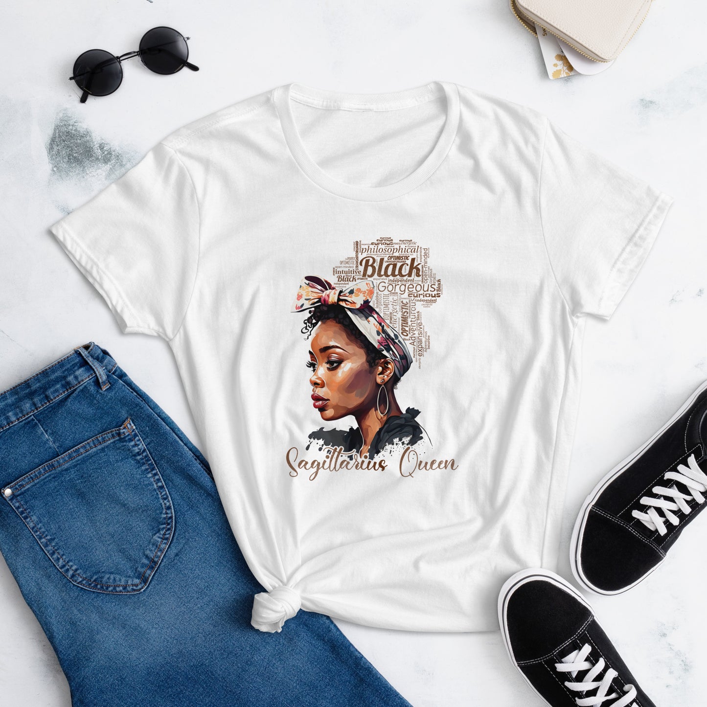 Women's short sleeve "Sagittarius Queen" t-shirt