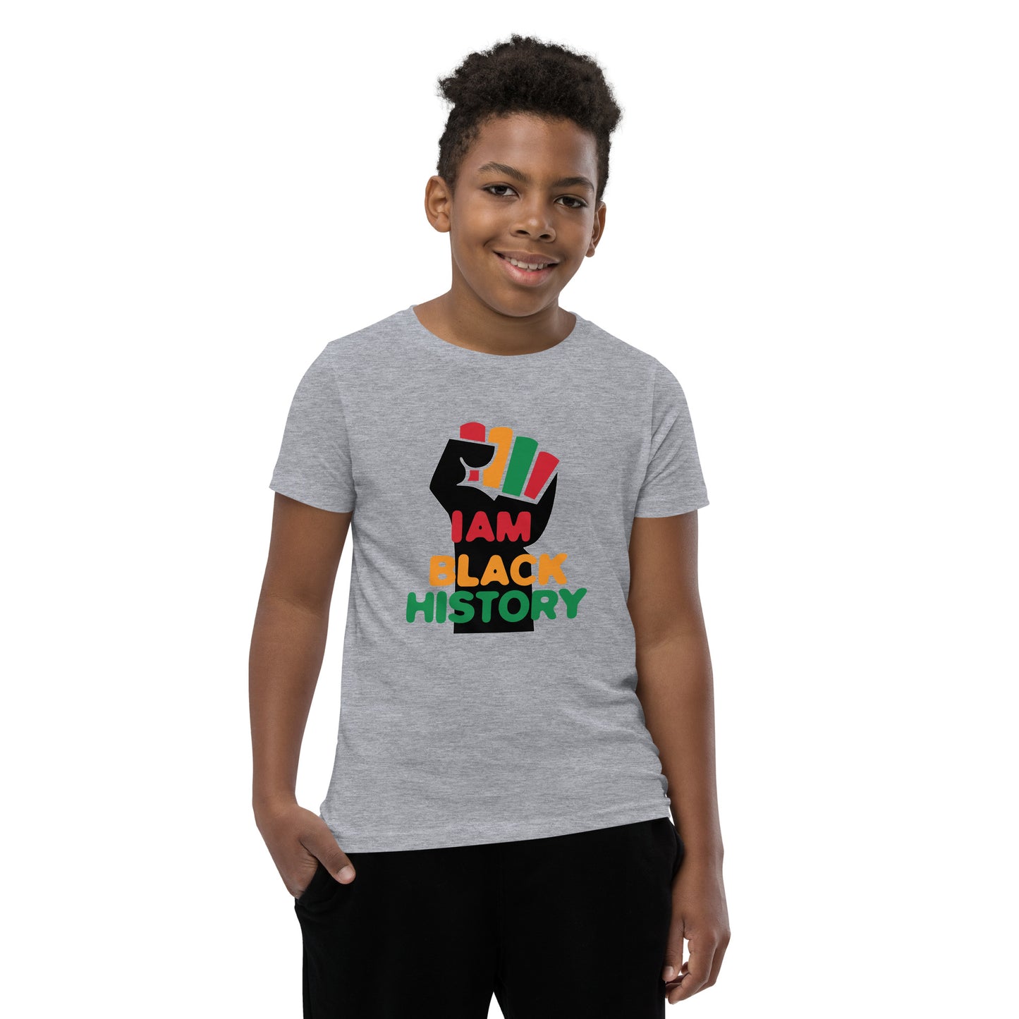 Youth Short Sleeve "I am black history" T-Shirt