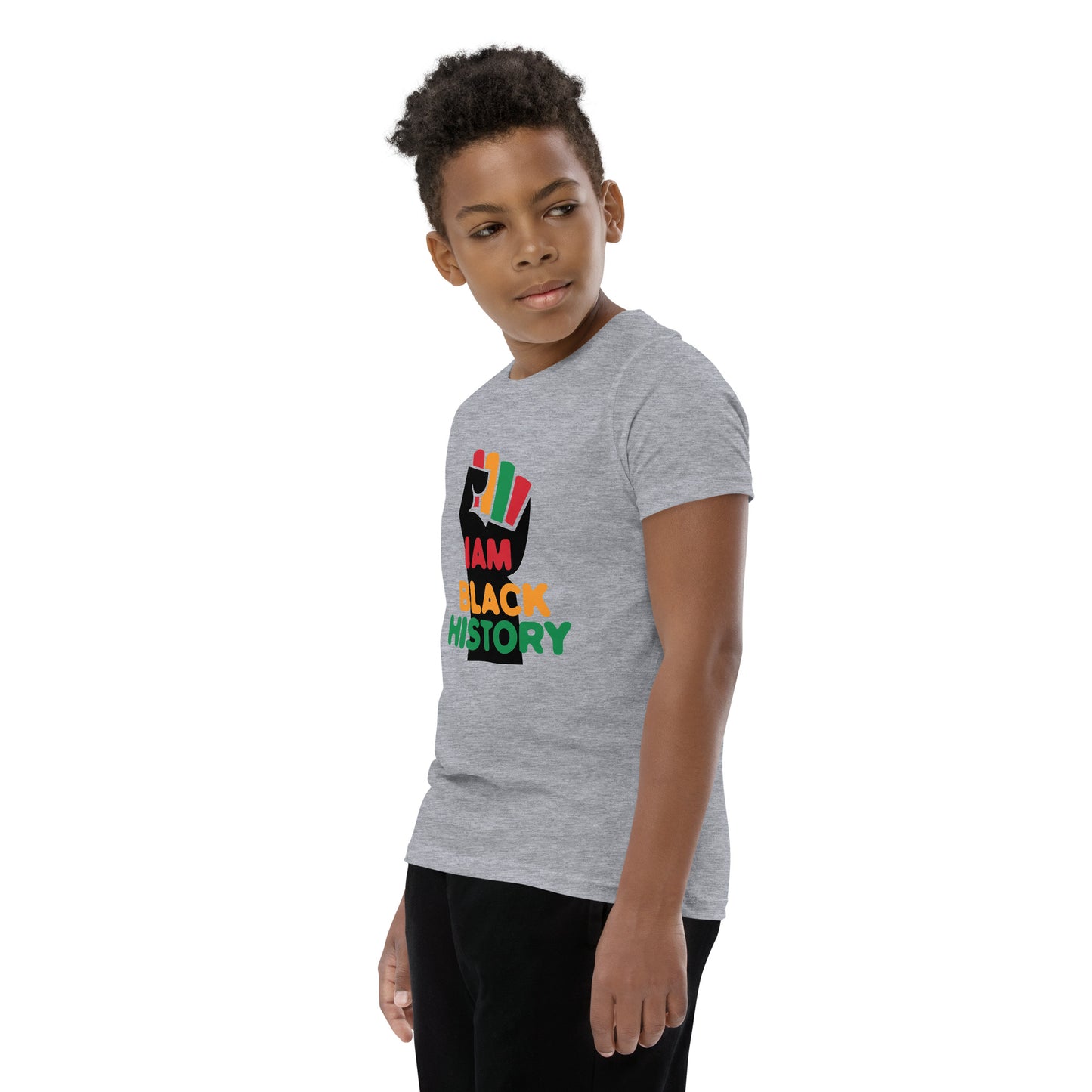 Youth Short Sleeve "I am black history" T-Shirt