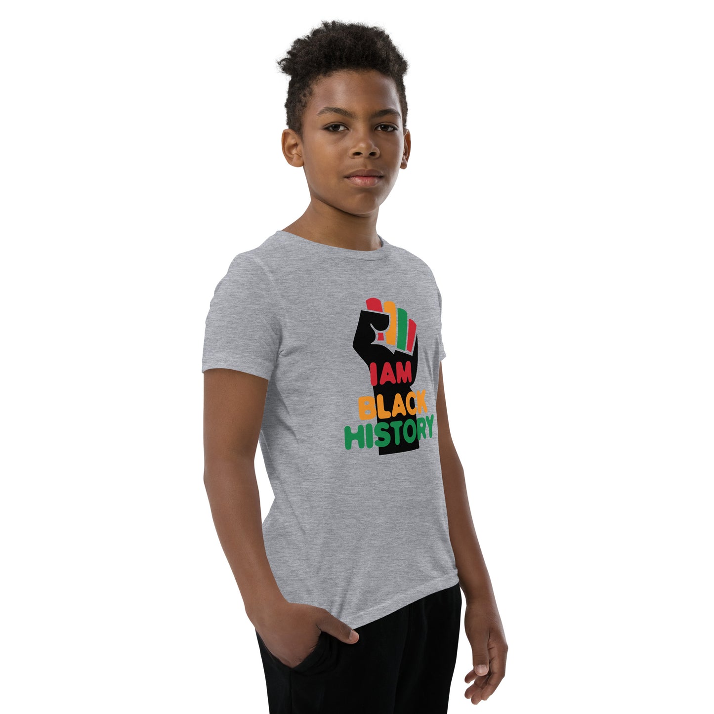 Youth Short Sleeve "I am black history" T-Shirt