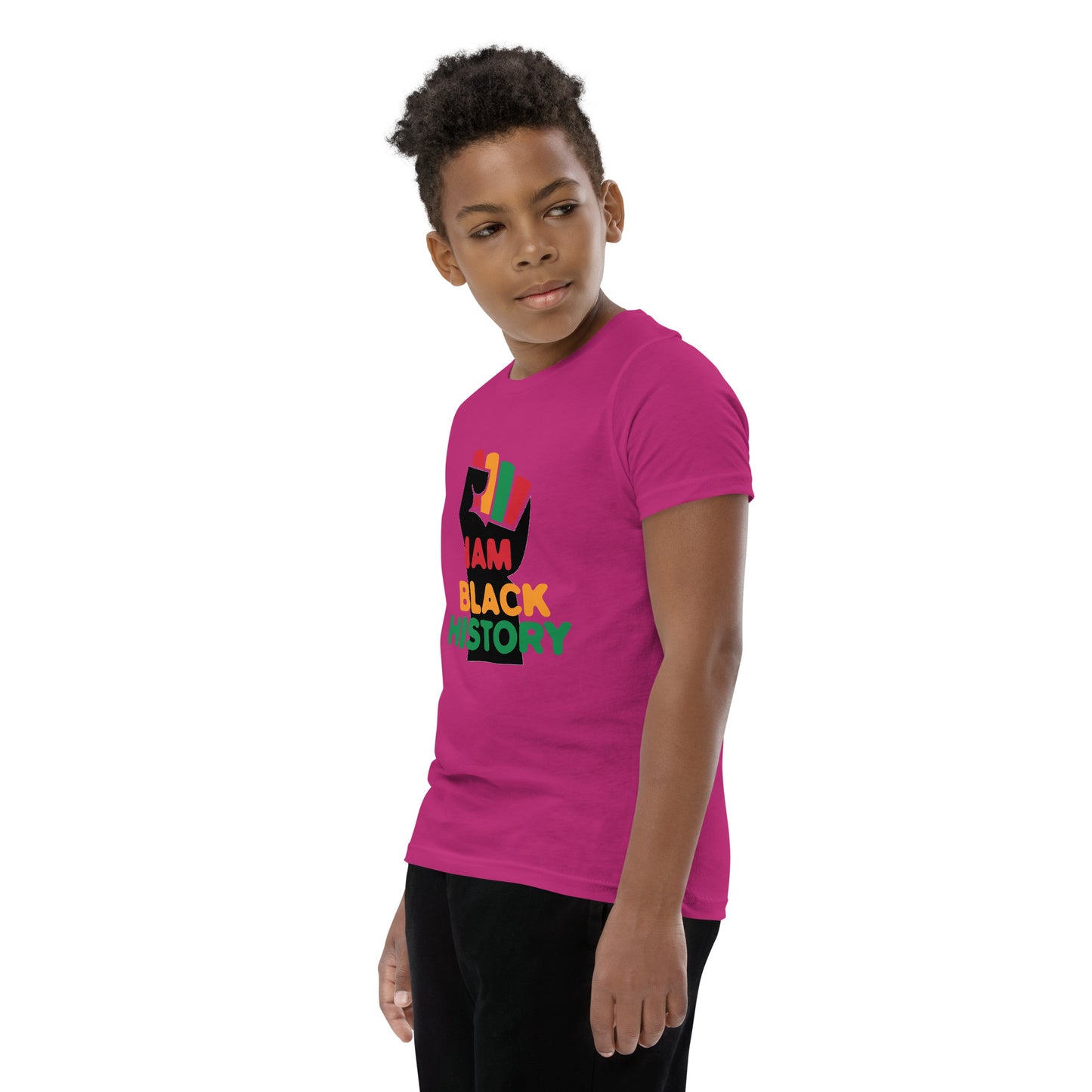 Youth Short Sleeve "I am black history" T-Shirt