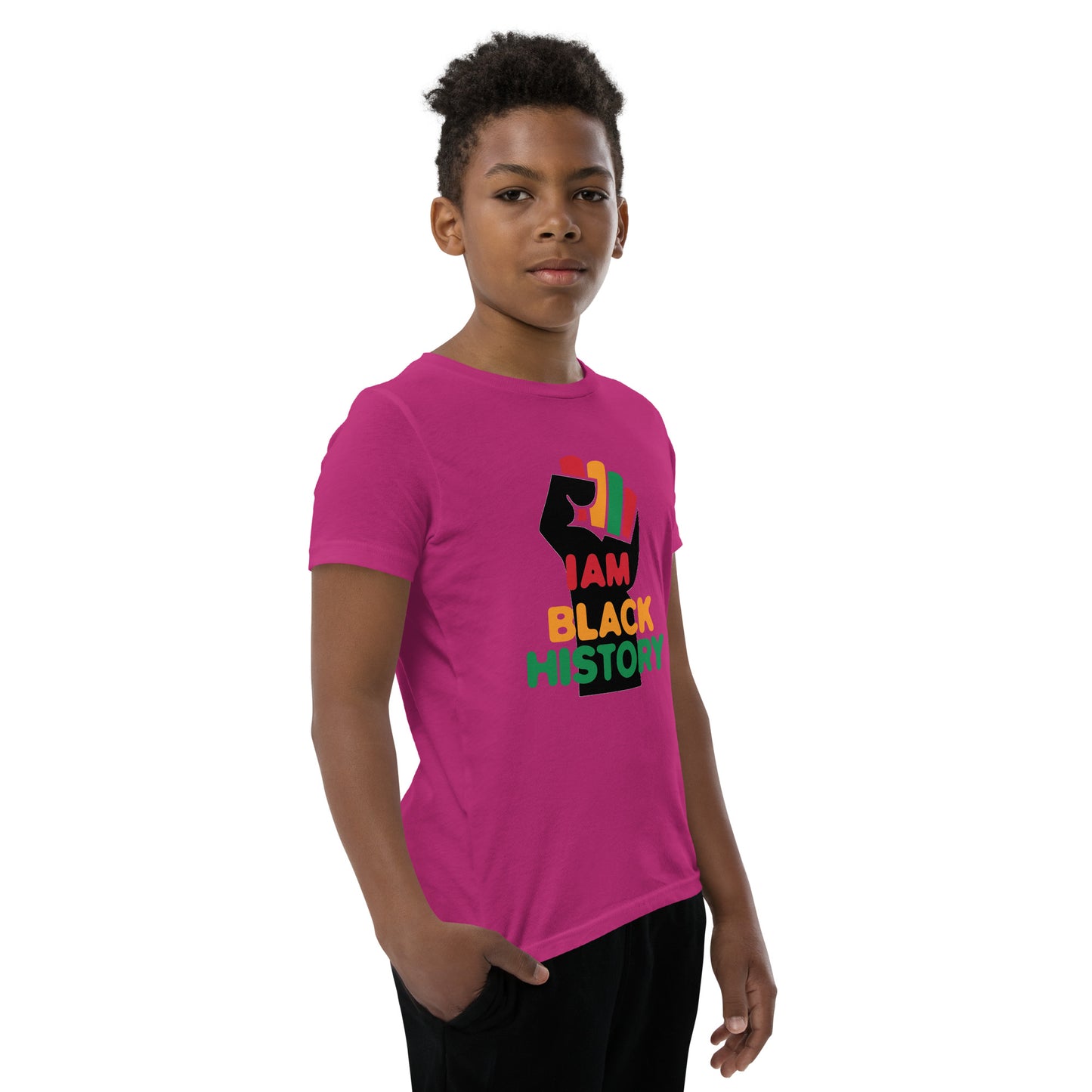 Youth Short Sleeve "I am black history" T-Shirt