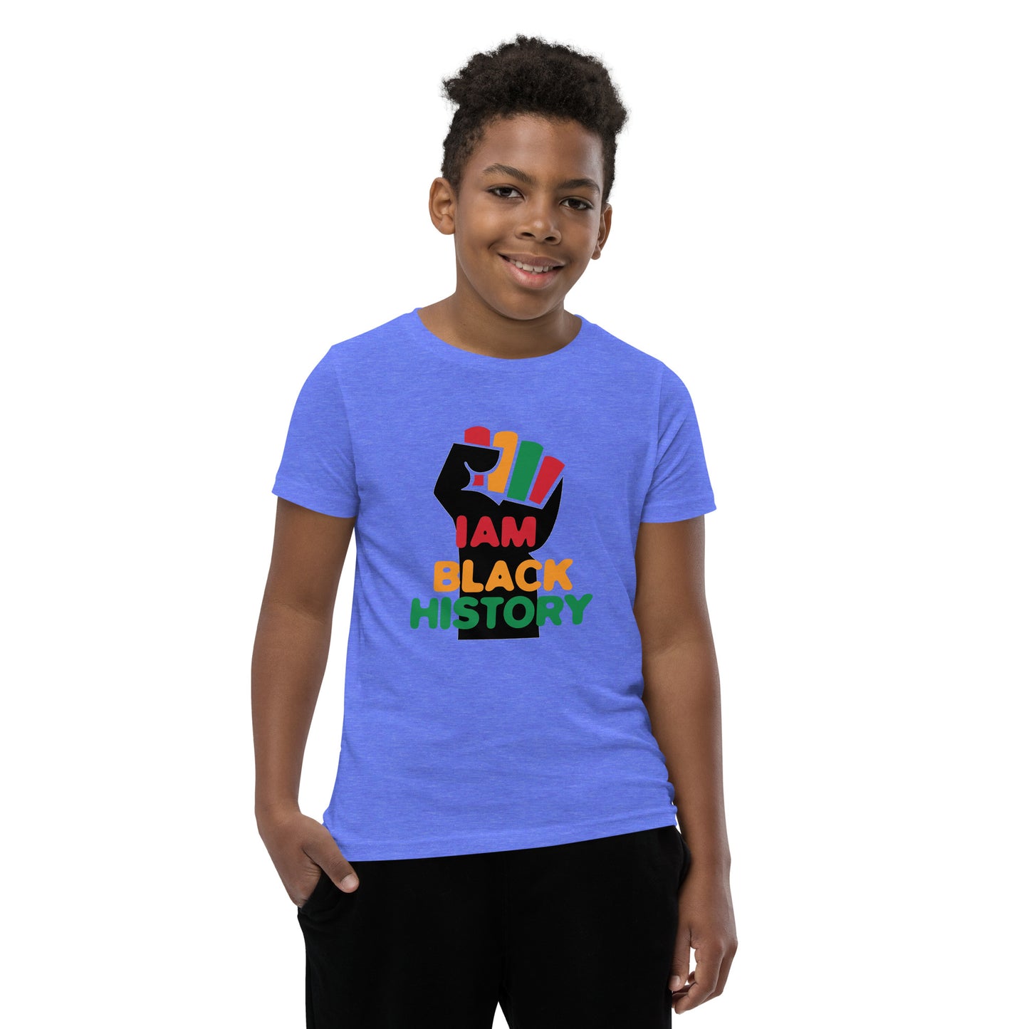 Youth Short Sleeve "I am black history" T-Shirt