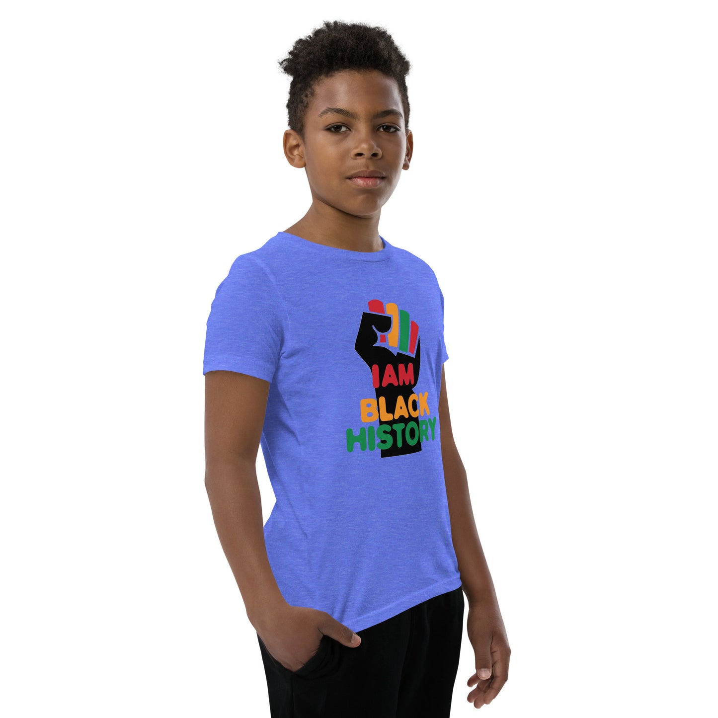 Youth Short Sleeve "I am black history" T-Shirt