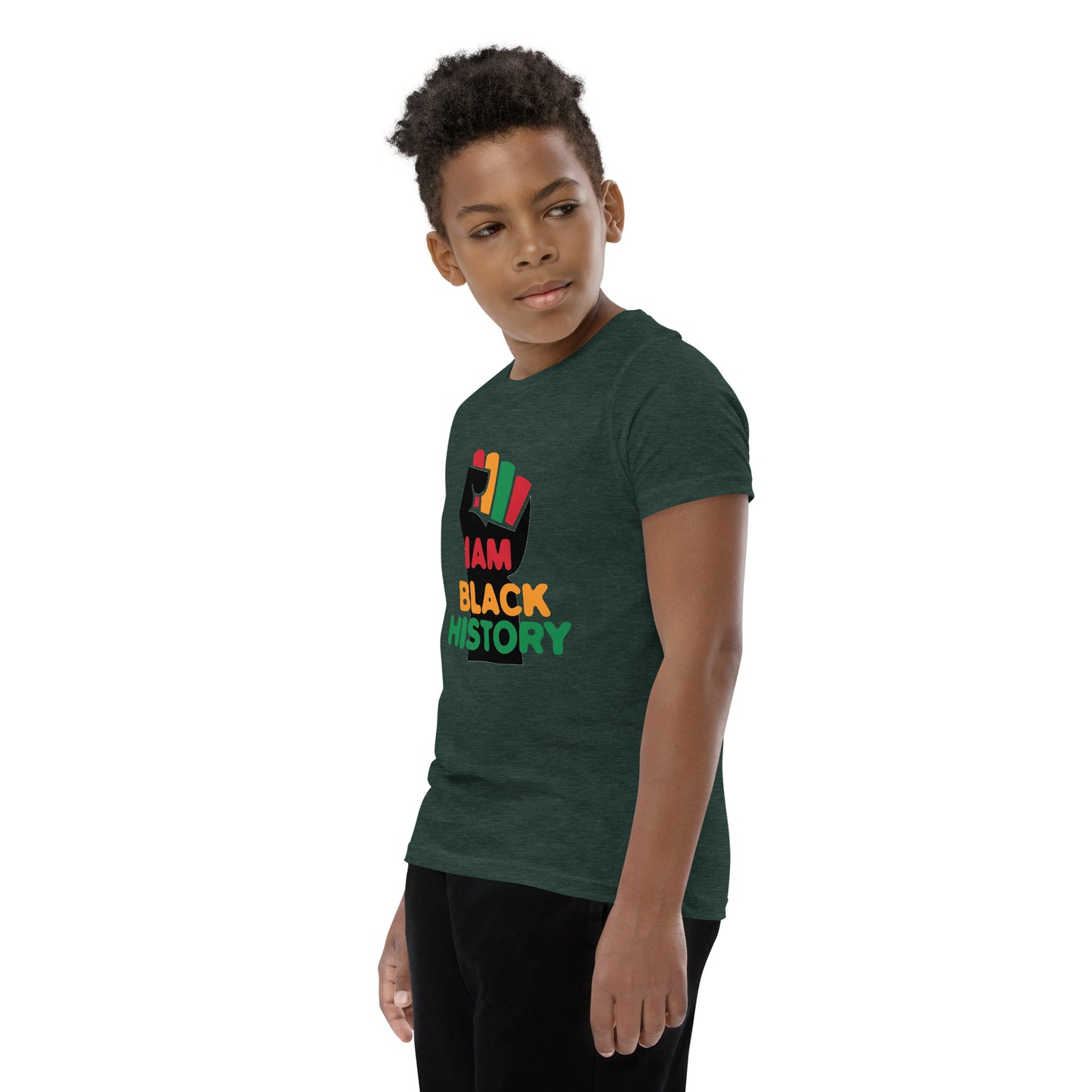 Youth Short Sleeve "I am black history" T-Shirt