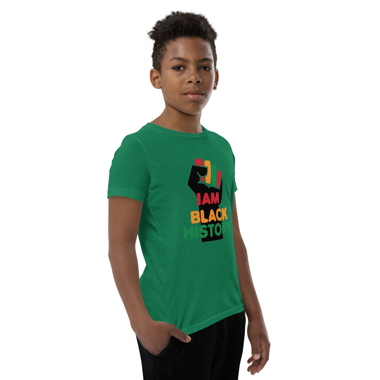 Youth Short Sleeve "I am black history" T-Shirt