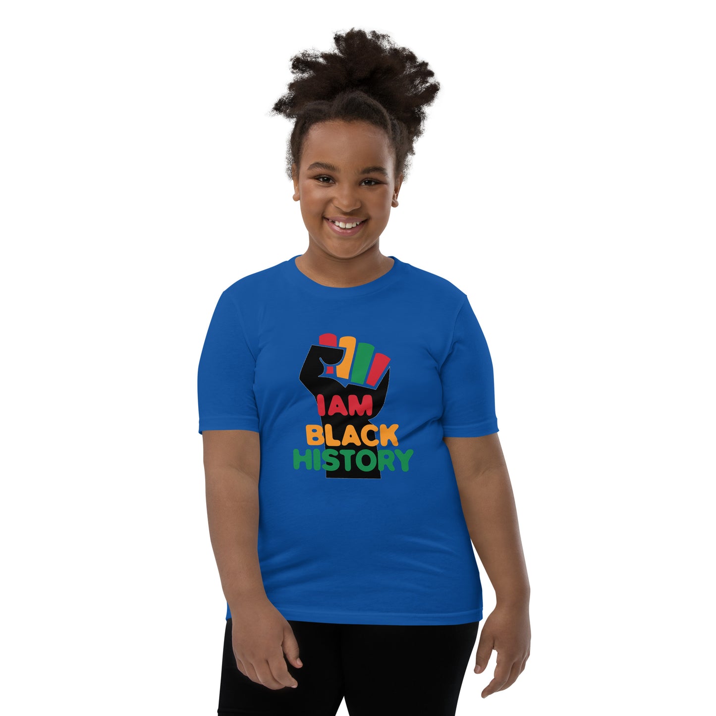 Youth Short Sleeve "I am black history" T-Shirt