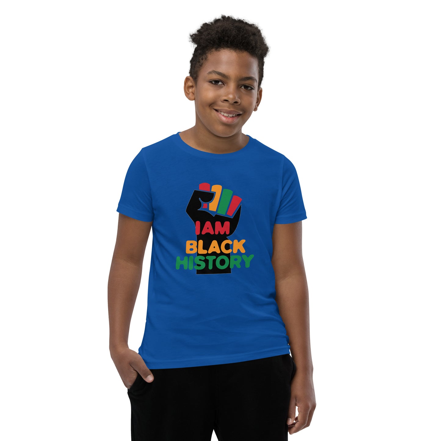 Youth Short Sleeve "I am black history" T-Shirt