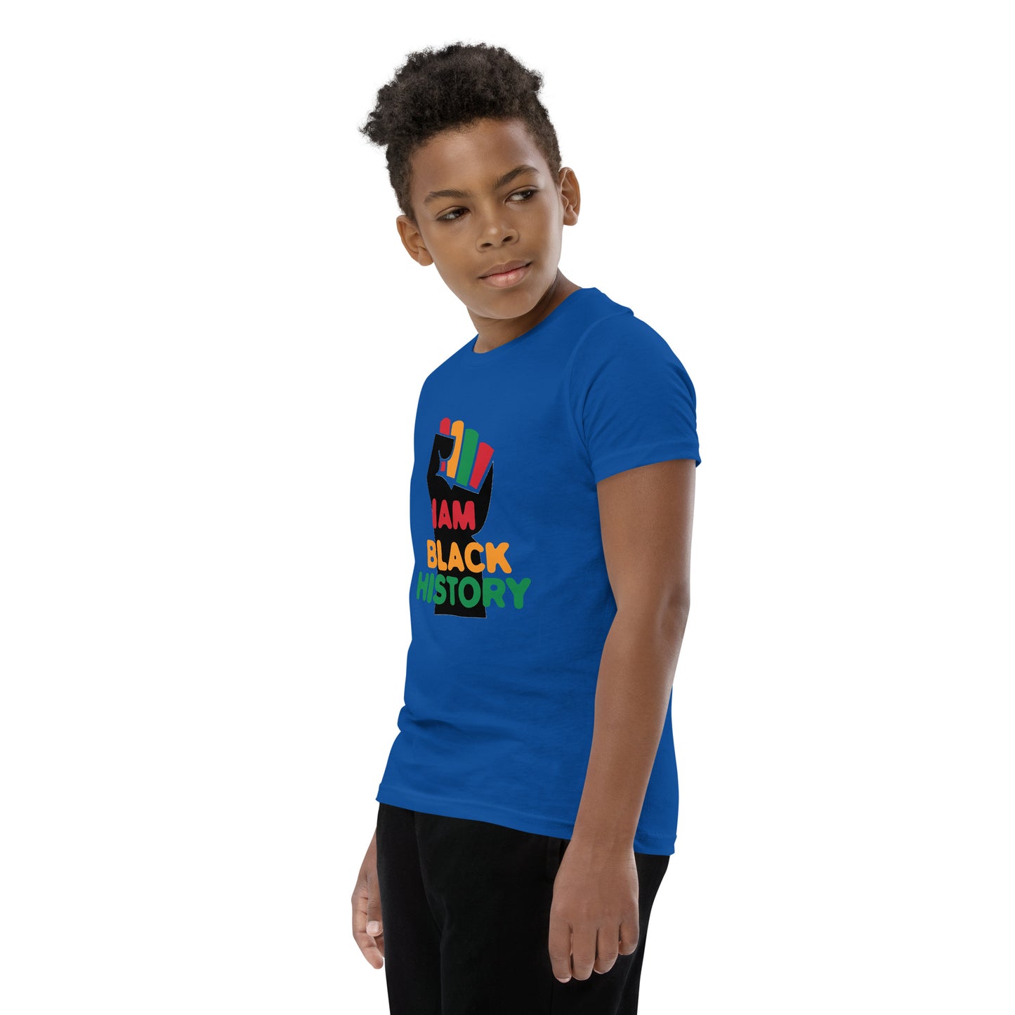 Youth Short Sleeve "I am black history" T-Shirt