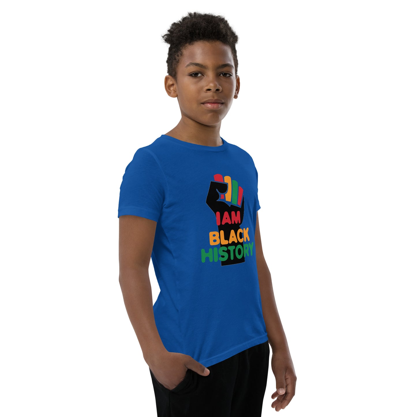 Youth Short Sleeve "I am black history" T-Shirt