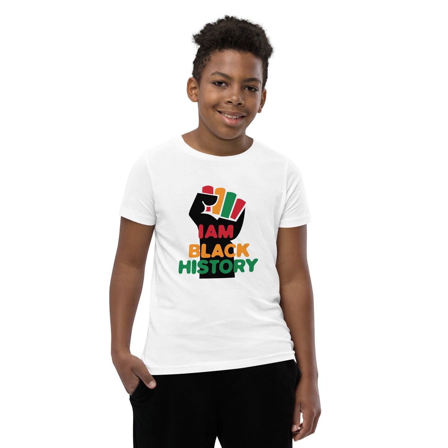 Youth Short Sleeve "I am black history" T-Shirt