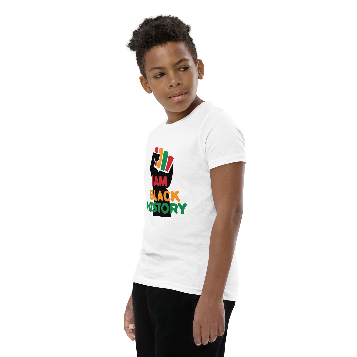 Youth Short Sleeve "I am black history" T-Shirt