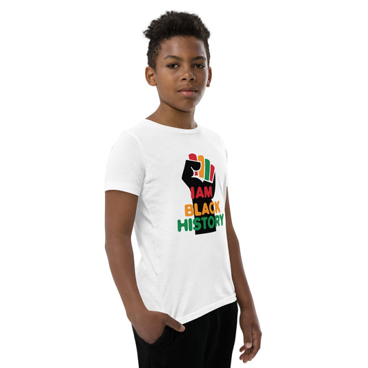 Youth Short Sleeve "I am black history" T-Shirt